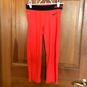 Nike work out pants, orange